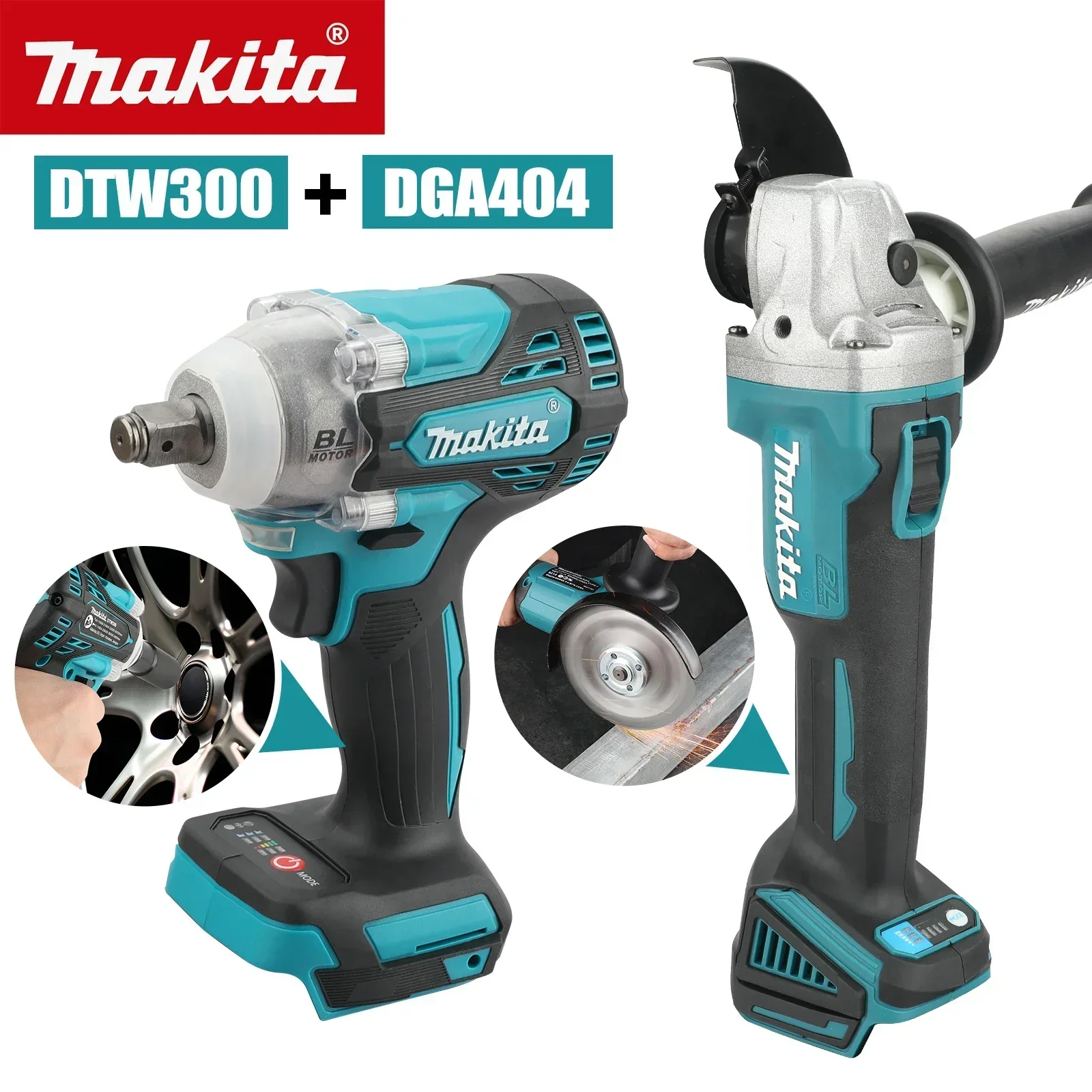 Makita Drill Dtw300 - For Makita DTW300 Or DGA404 Combo:18V,580Nm