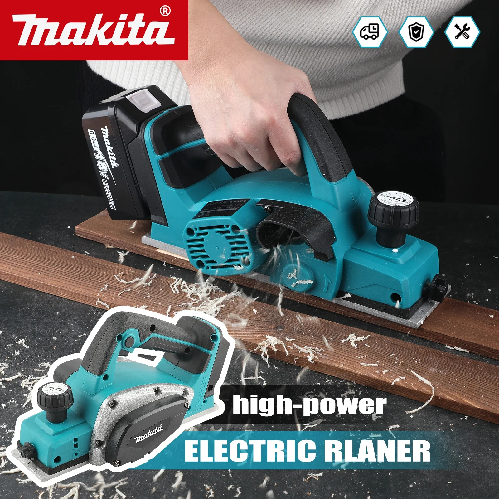 DKP180 Brushless Cordless Elec - Planer Handheld Electric recension och pris